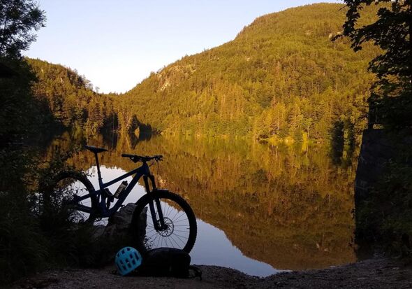 Im Salzkammergut Mountainbiken