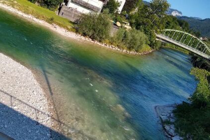 Die Mündung der Ischler Ache