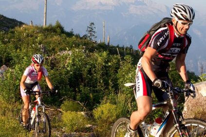 Mountainbiker im Salzkammergut