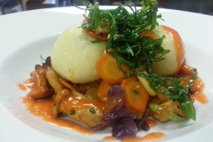 Erdäpfelknödel genießen im Agathawirt