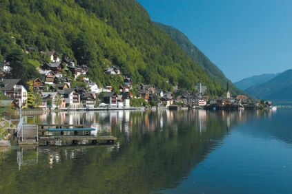 Hallstatt Panorama mit Hallstättersee