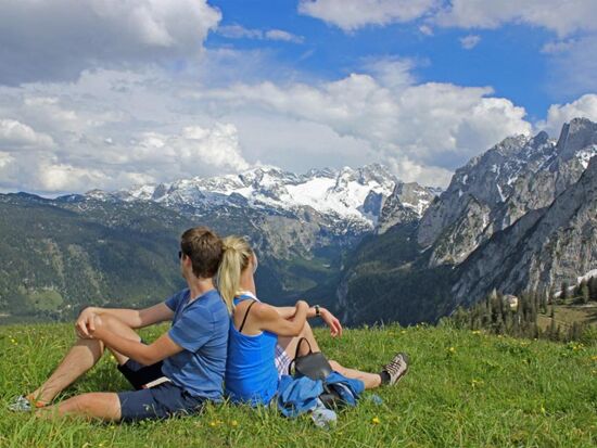 Alpen Blick am Gipfel