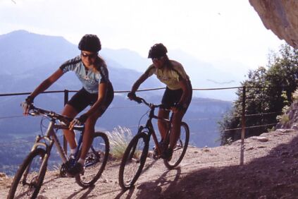 Mountainbiken in der ewigen Wand in Bad Goisern