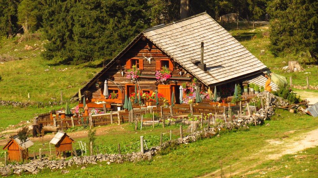 Einkehrschwung auf der Rossalm bei der Plassenrunden